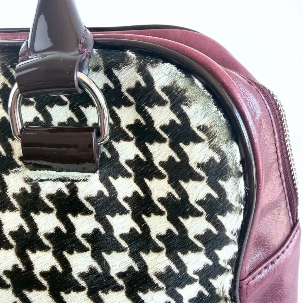 My Flat In London Andover Houndstooth Satchel